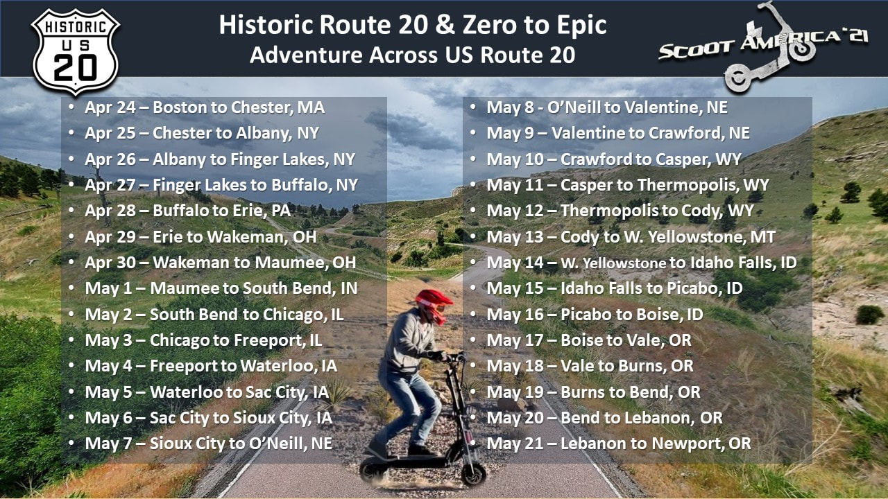 US EPIC TRIP maps and itinerary!
